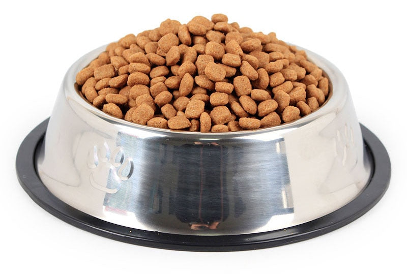 Comedouro de Cachorro Inox Antiderrapante | Frete Gratis